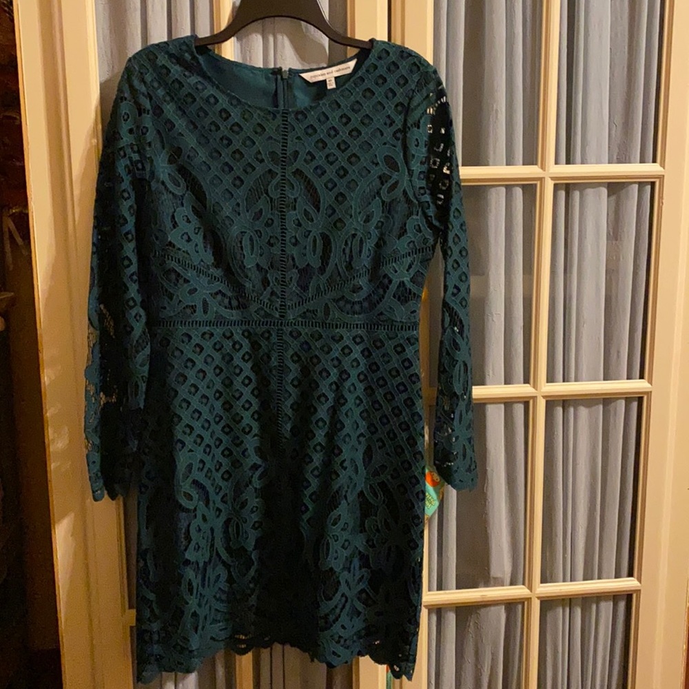 Forest green semi formal dress